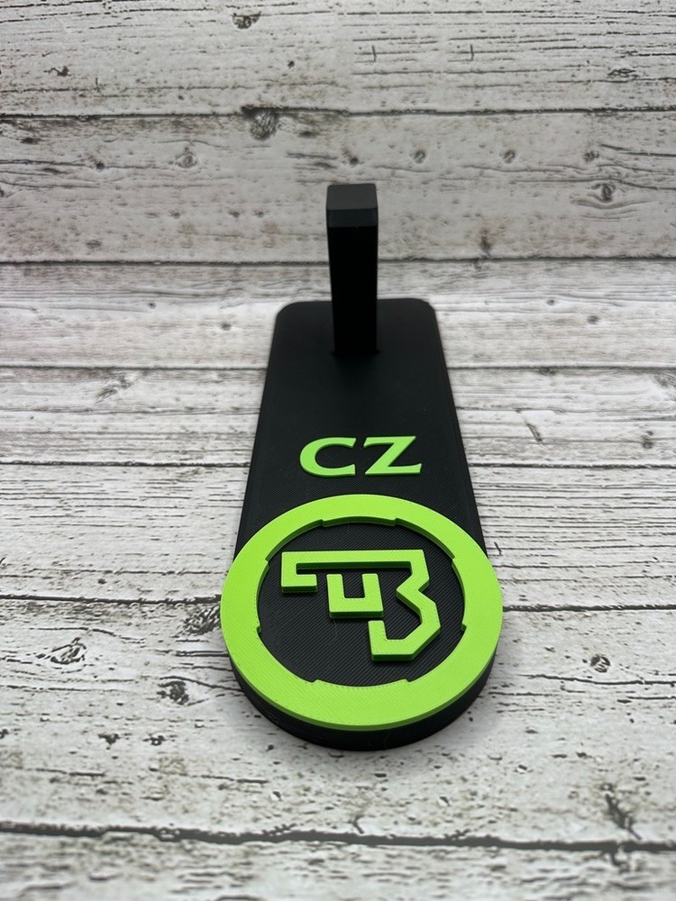 Universal Display Stand for CZ Double‑Stack Pistols – Made in Texas
