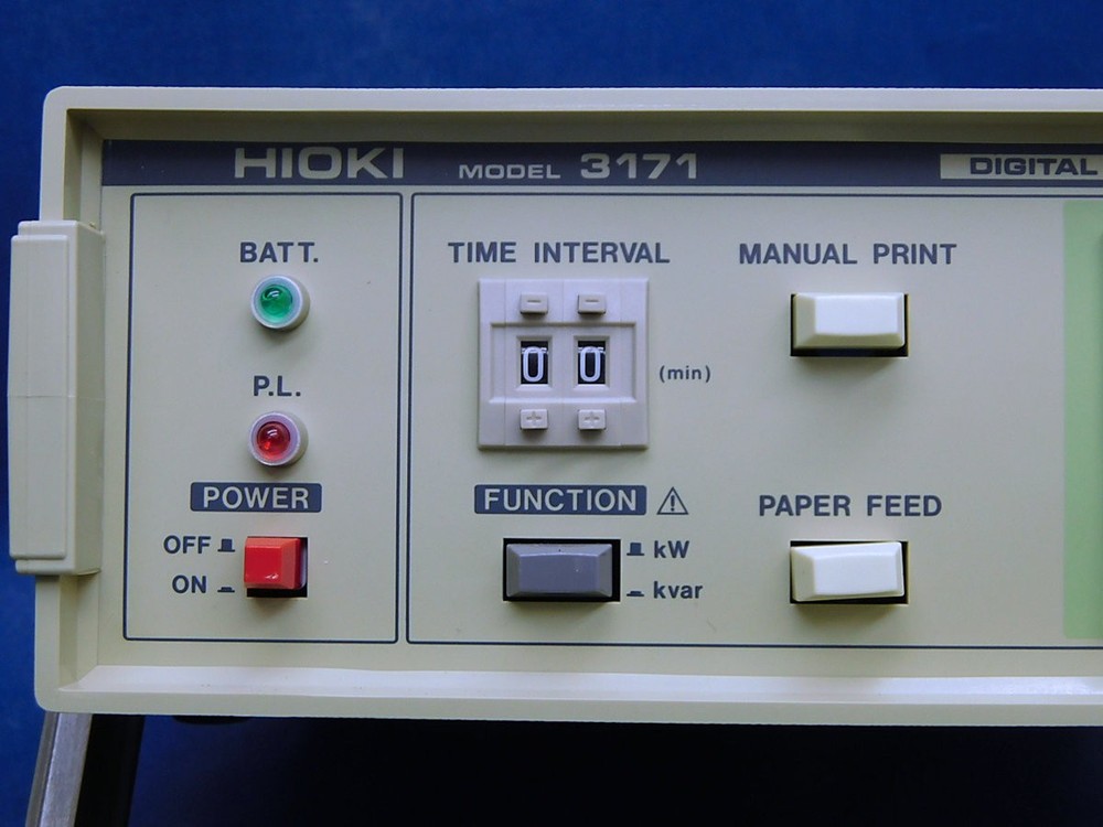 Hioki 3171 Digital Printer Power Analyzer Data Logger Recorder Industrial USED