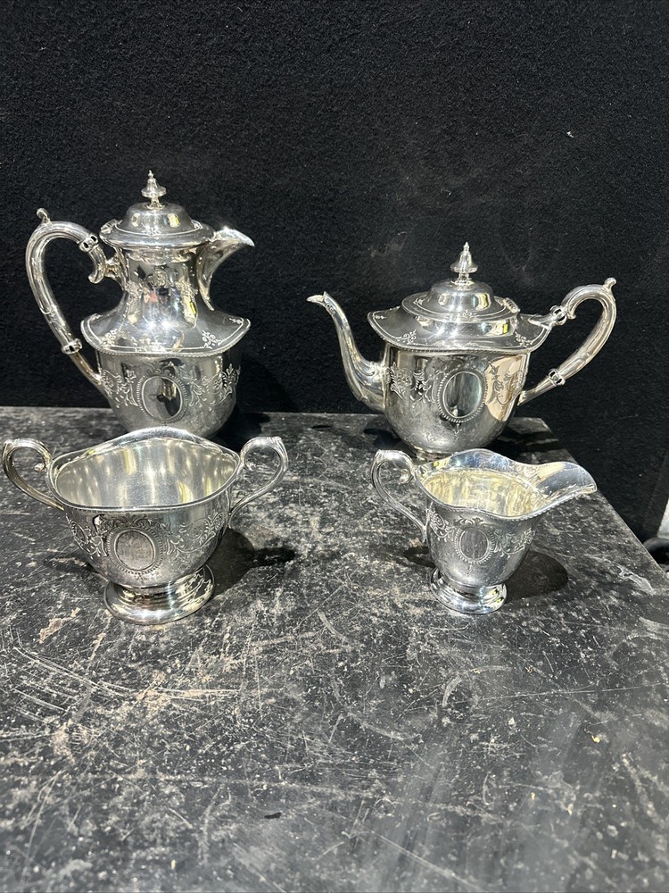 Vintage Rare 4-piece tea/coffee service: “Batty Manchester” Ref Bb9