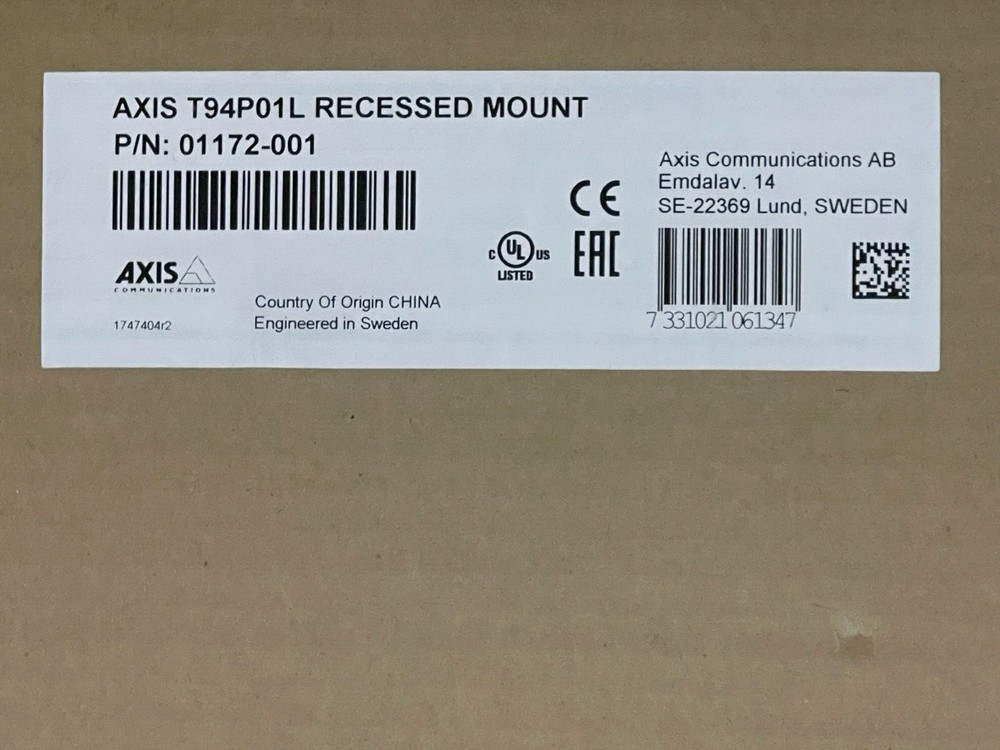 AXIS T94P01L Recessed Mount