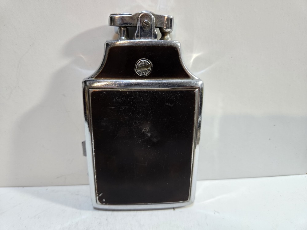 Working Ronson Mastercase Enamel, Silver Tone Cigarette Case Lighter 7161/14