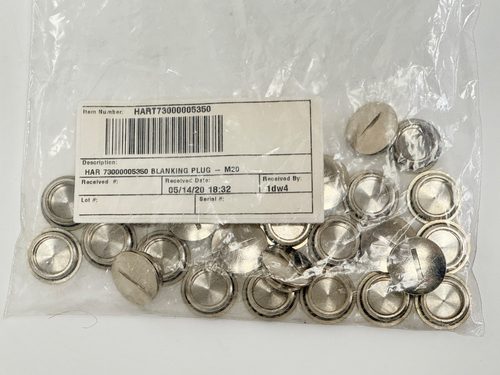 NEW Harting HART73000005350 Blanking Plug M20