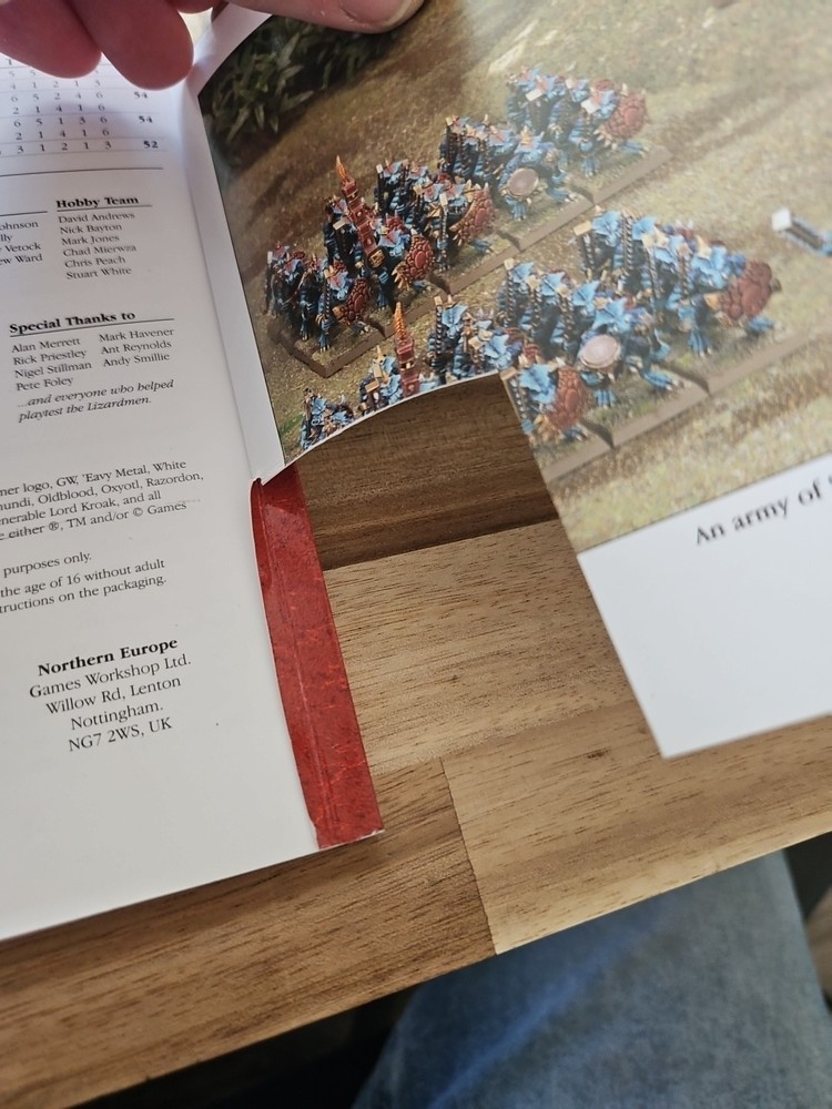Warhammer Lizardmen Codex Games Workshop (missing UPC)