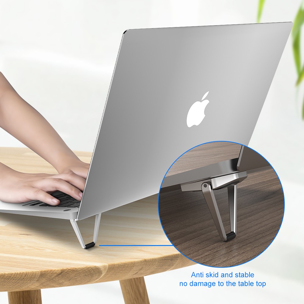 Aluminum Foldable Shield Desktop Stand Mount Holder Bracket for Laptop MacBook