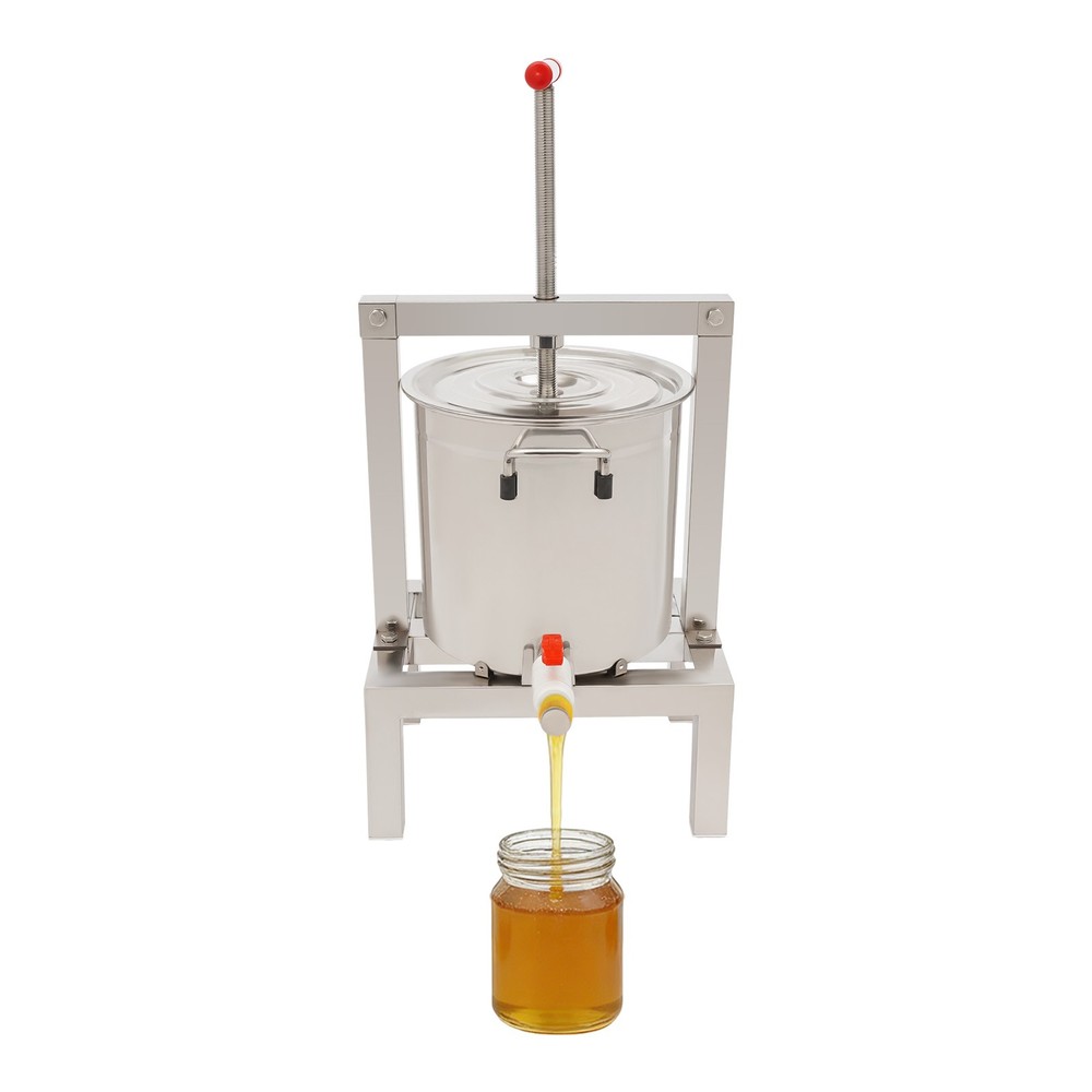 Manual Fruit Juicer Grape Wine Juice Maker Extractor 10L with Press Handle