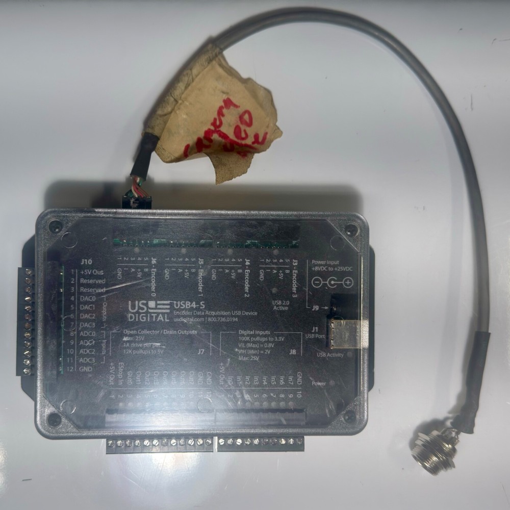 US Digital USB4-S Encoder Data Acquisition Device - Untested, Powers On
