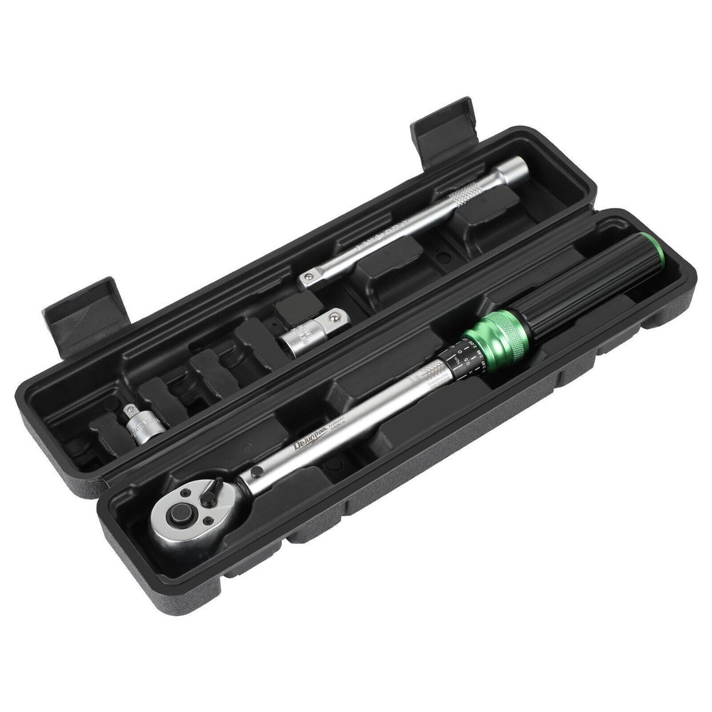 3/8" 1/2" 1/4" Torque Wrench Snap Socket Professional Drive Click Ratcheting