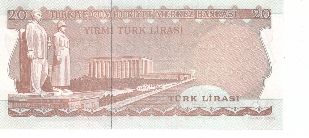 Turkey 20 lira 1974 UNC (P187)