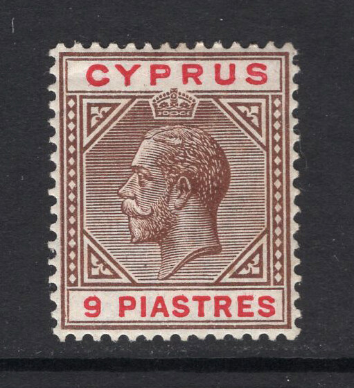M8091 Cyprus 1915 SG81 - 9pi brown & carmine