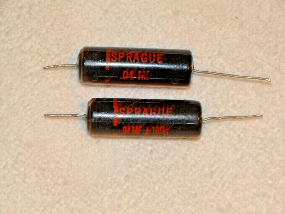 2 - Sprague Black Beauty Capacitor Pulls .04  600v  (2 offers Available)