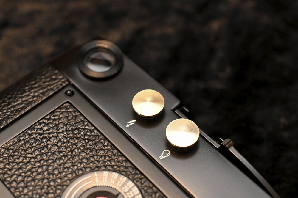 Two Leica M3 M2 M1 synchro cover set flash socket Brass made