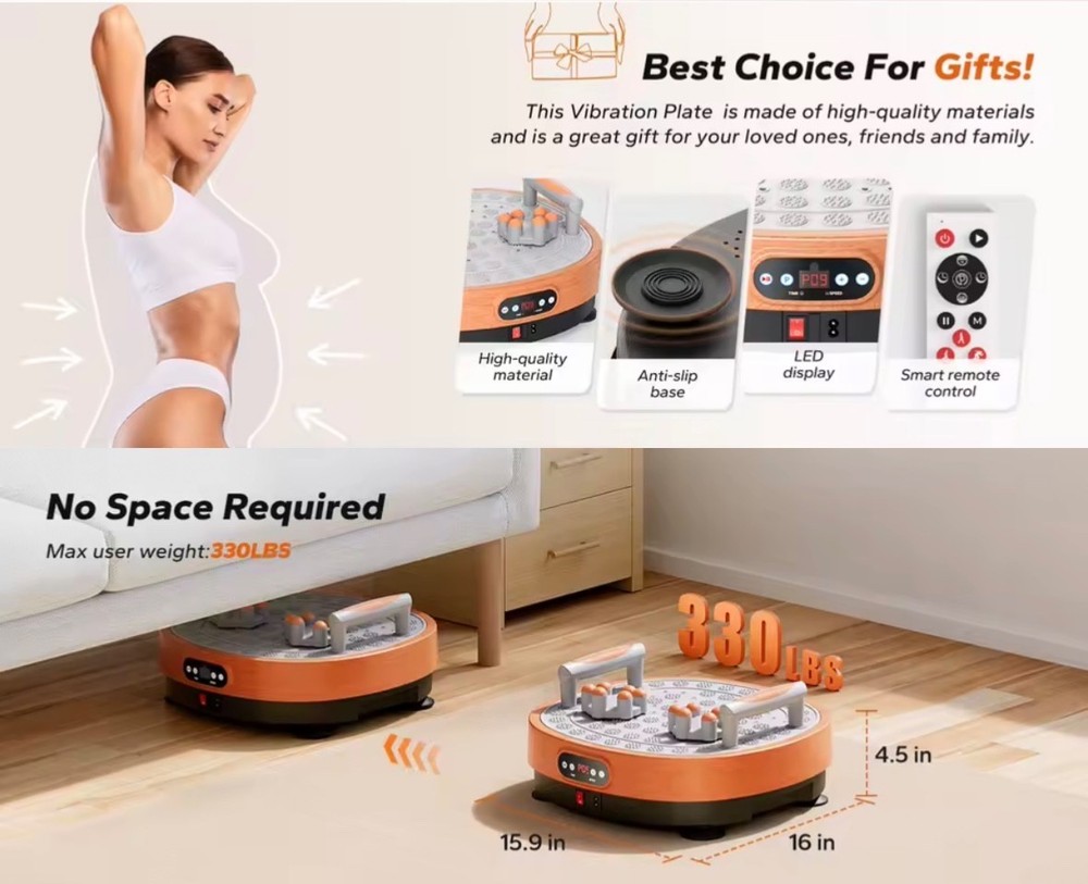 Vibration Plate Exercise Machine Vibration Plate Lymphatic Drainage Massager