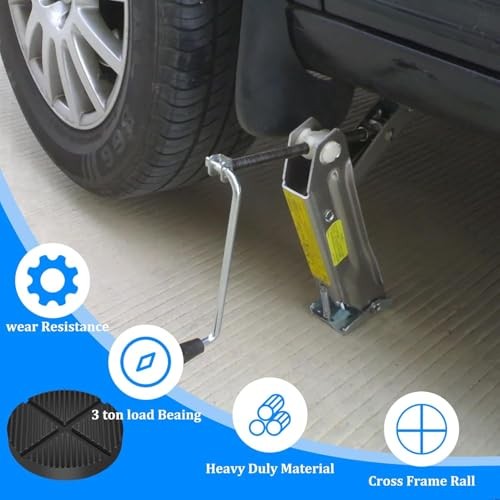 2 Pack Floor Jack Rubber Pad Universal Jack Pad Adapter, Pinch Weld Side P2