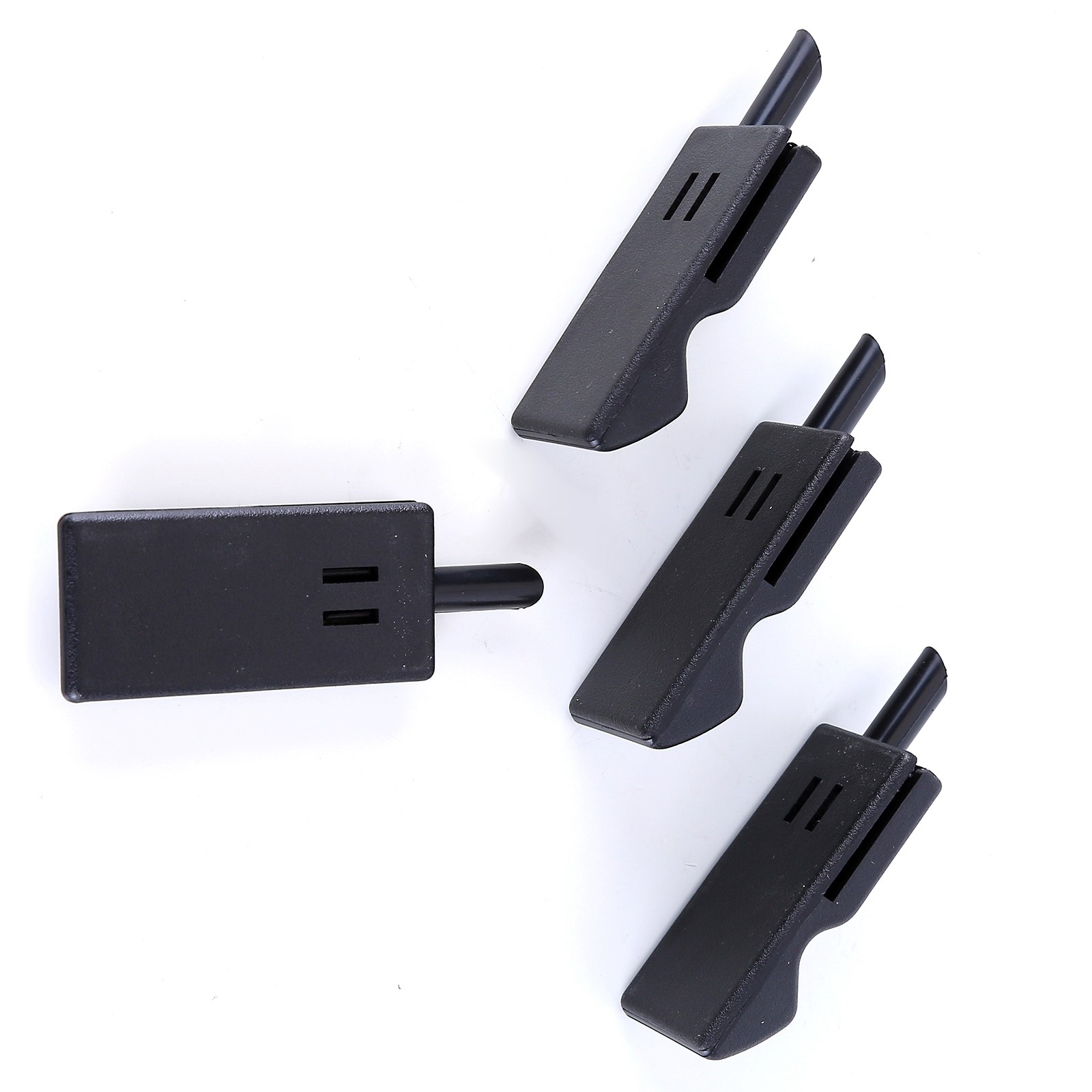 4PCS Door Lock Knobs Front/Rear Ebony For Chevy/GMC Silverado/Sierra 2007-2013