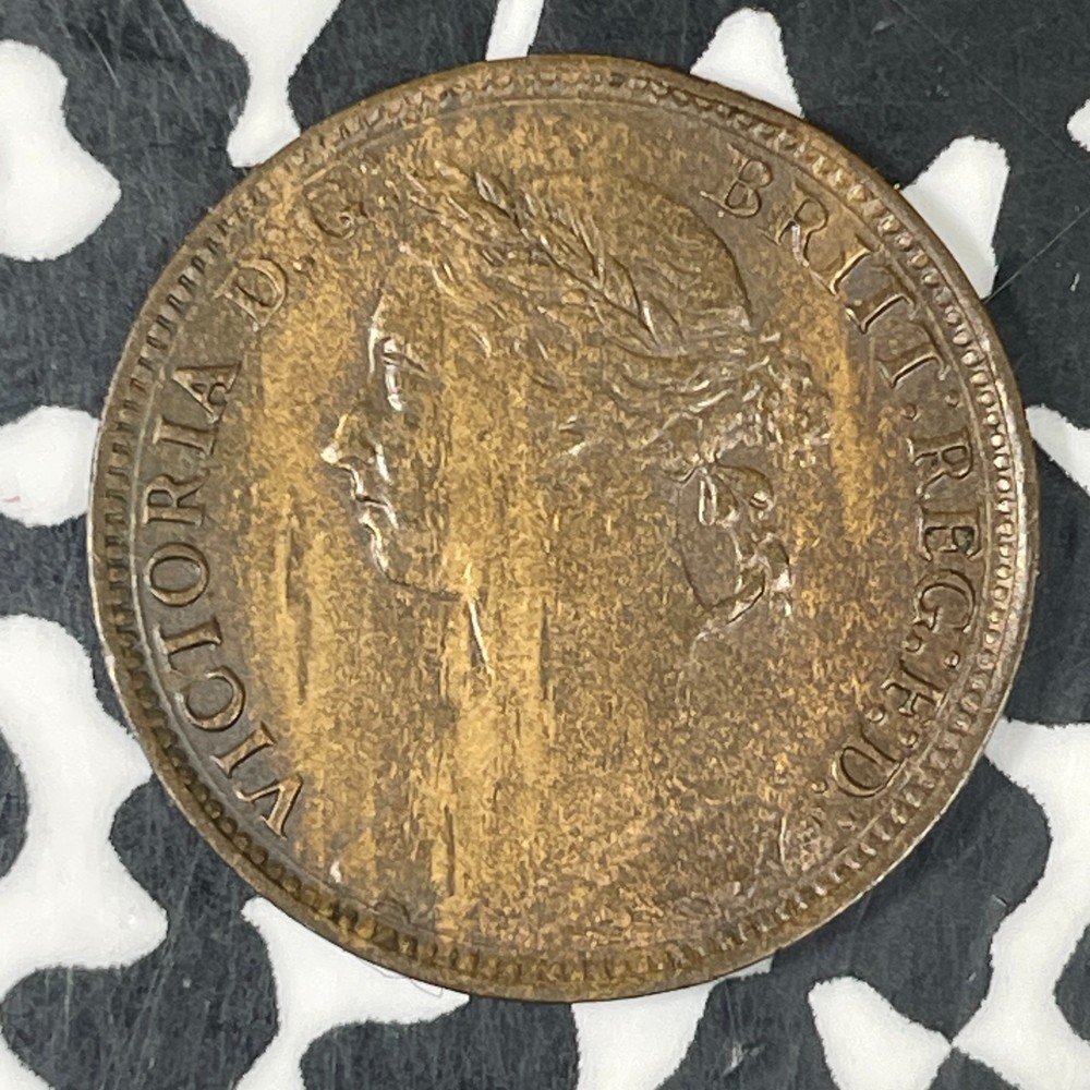 1884 Great Britain Farthing Lot#C8732 Nice!