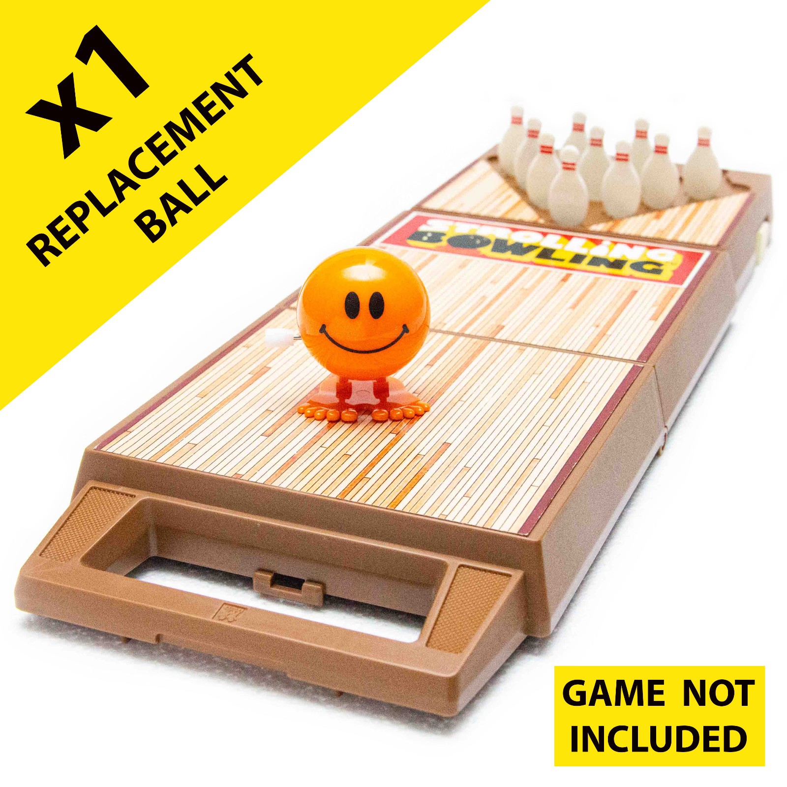 1 Replacement Wind-Up BALL Toy ONLY for Vtg 1980 TOMY Strolling Bowling Game