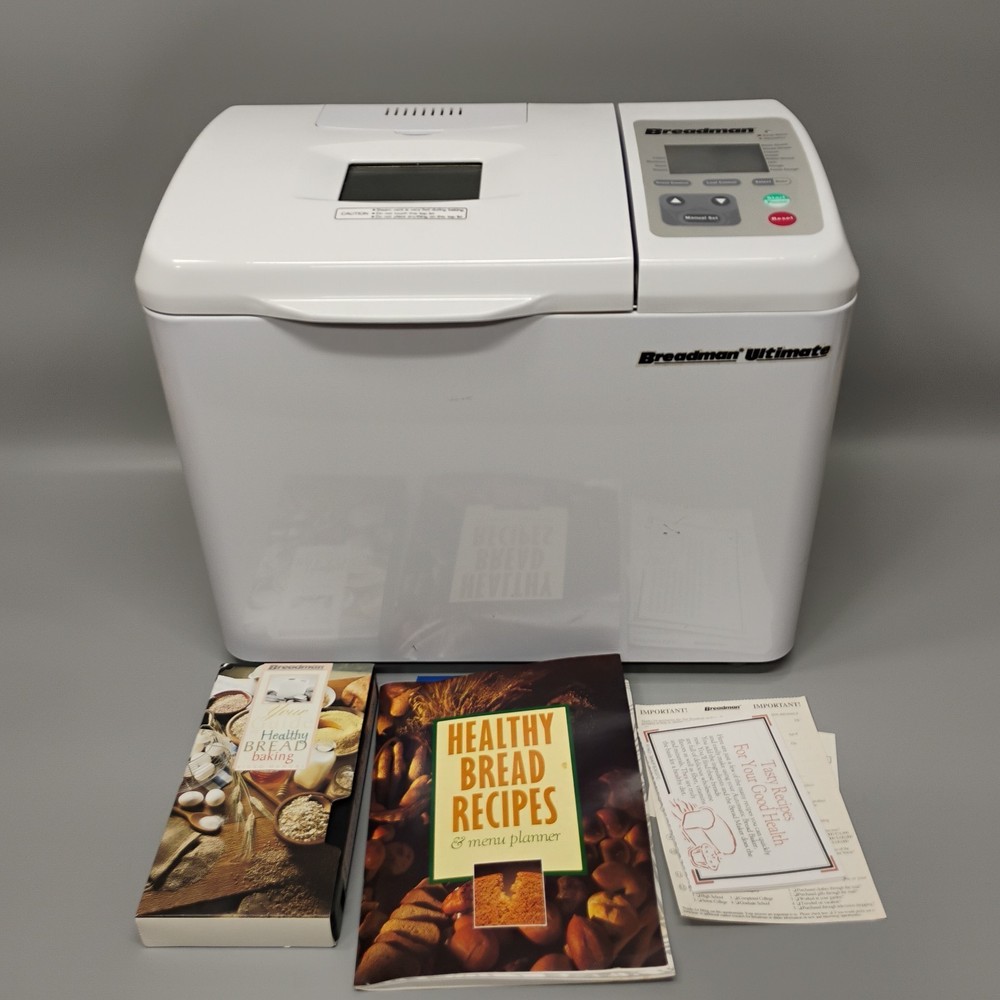 Breadman TR2200C Automatic Programmable Bread & Dough Maker Machine Tested Works