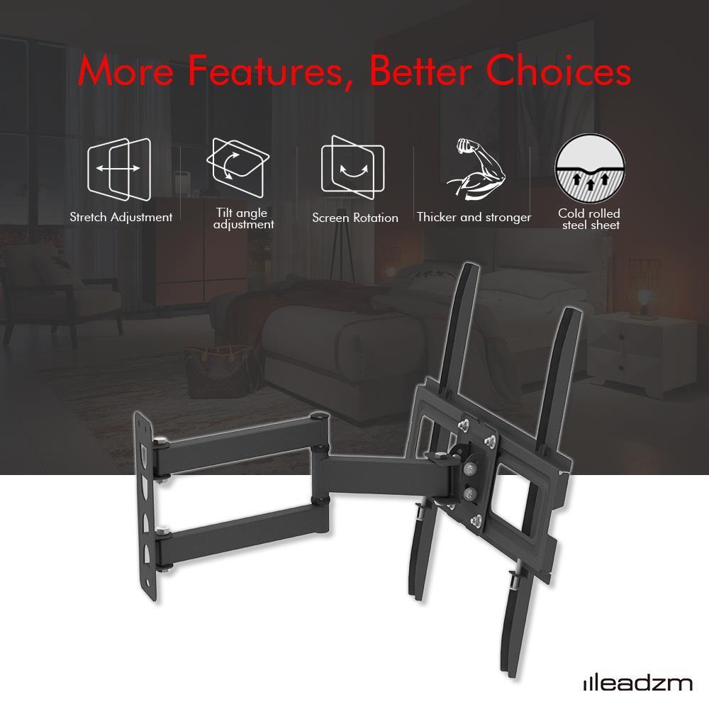 32-65 Inch Full Motion TV Wall Mount Bracket Tilt 32 36 42 46 50 55 65" LED LCD