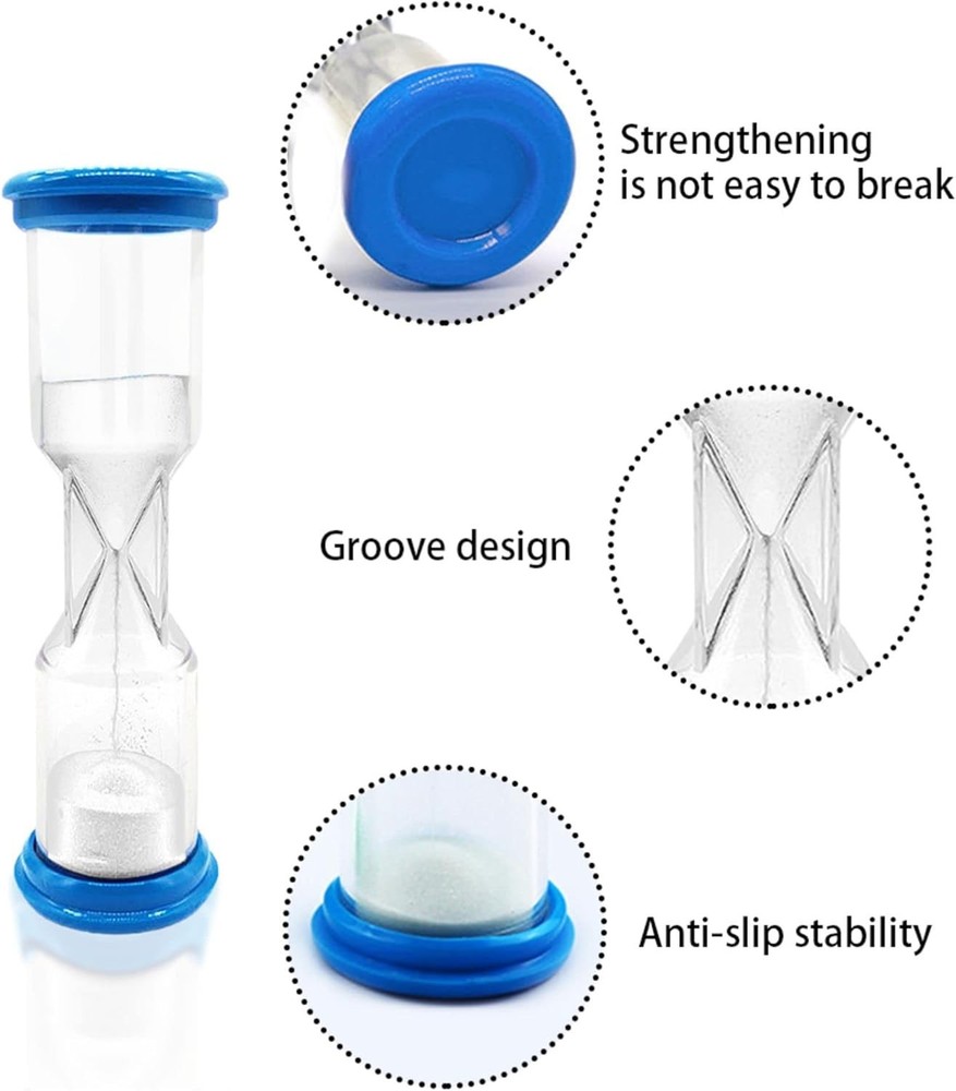 Elegant Blue 2 Minute Sand Timer - Perfect for Cooking & Time Management