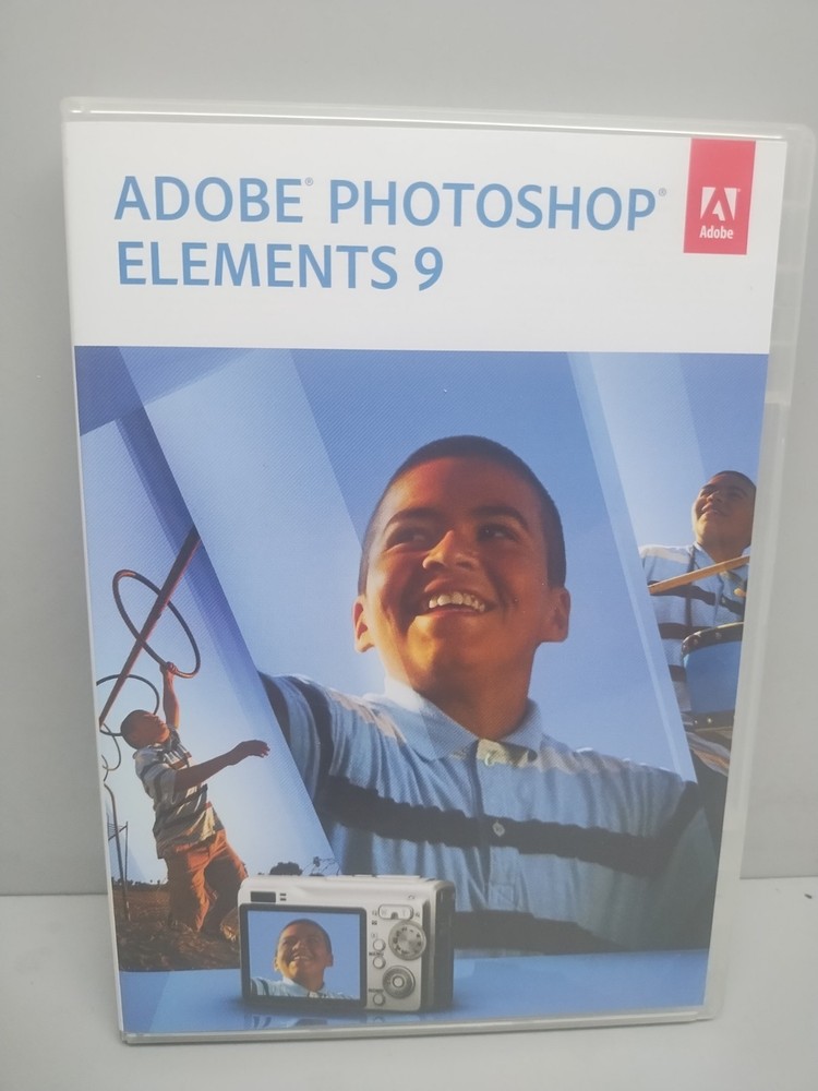 Adobe Photoshop Elements 9 (Win/Mac) 2-Discs, w/Serial Number