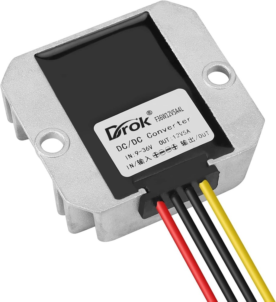 High-Efficiency 12V Step Up/Down Voltage Regulator for Car Audio and Solar Use