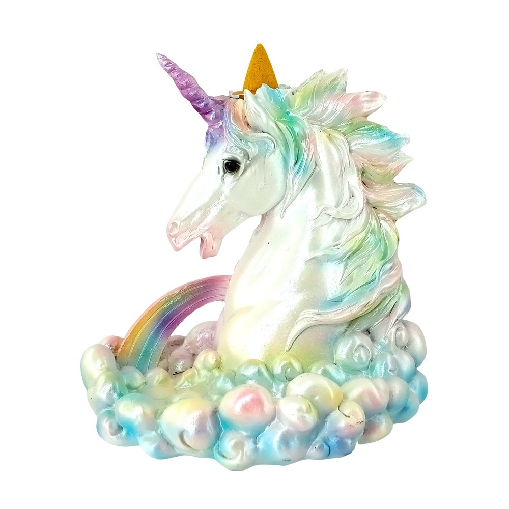 Cloud Breathing Unicorn Backflow Burner – 5.5 x 5.75 Inch Waterfall Décor