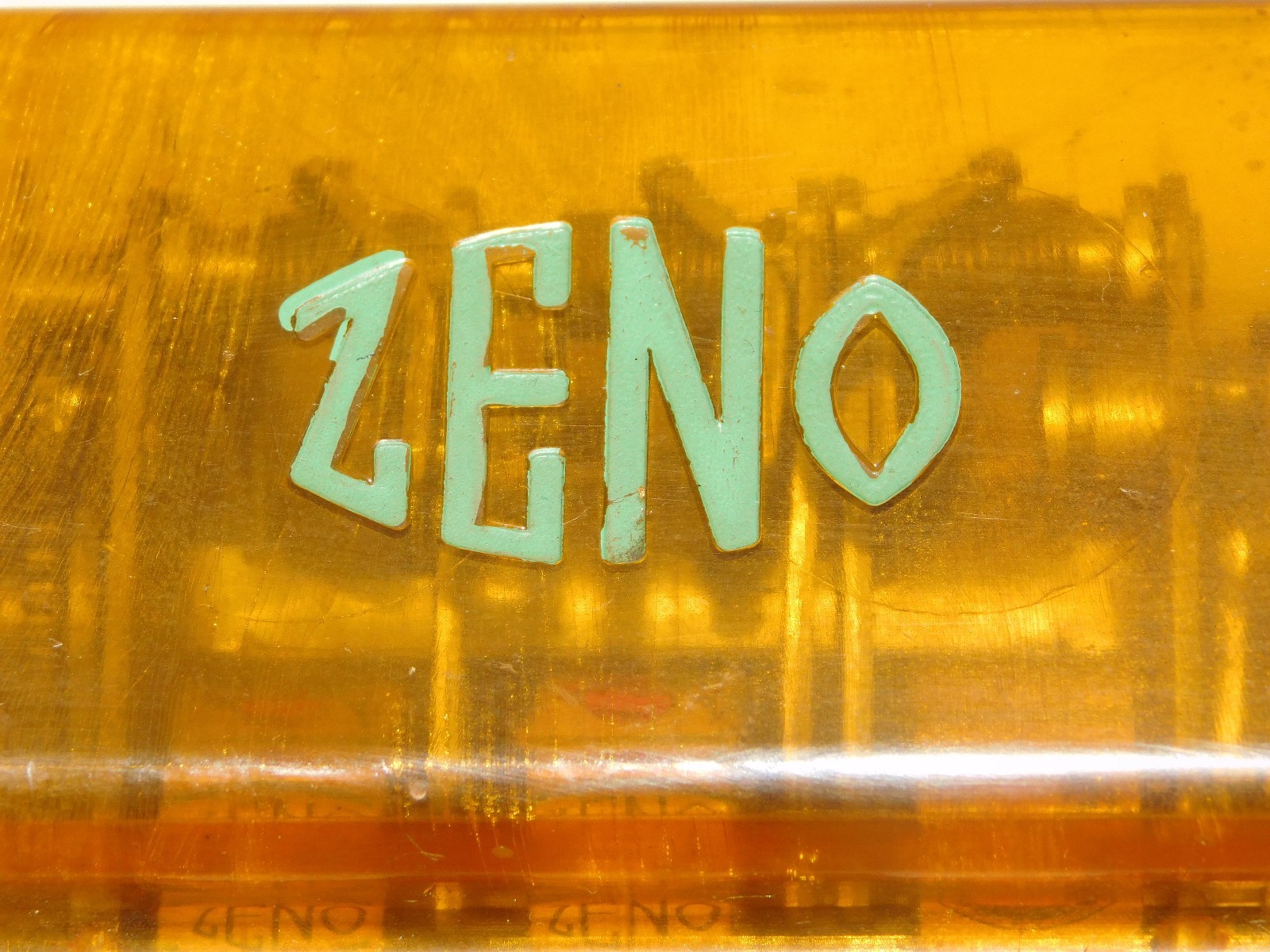 VINTAGE TRADE STIMULATOR 3 1/4" HIGH ZENO TOY SLOT MACHINE