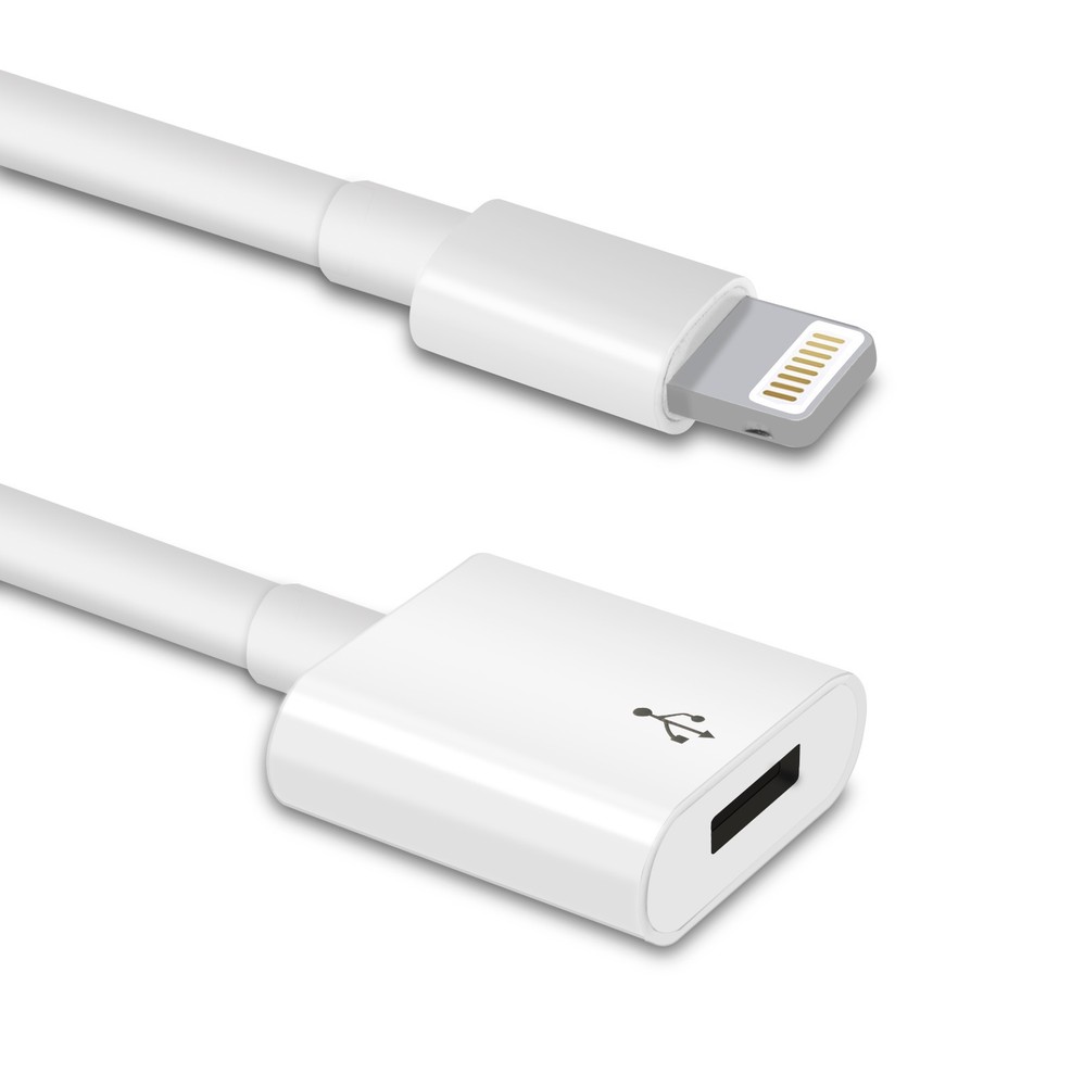 TechMatte Apple Pencil Flexible Charging Adapter for iPad Pro (Cable - 1 Foot)