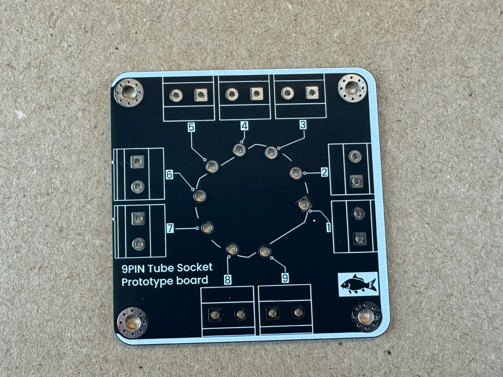 5 New 9-Pin Vacuum Tube Board Prototype Adapters w/ Sockets for DIY Breadboard