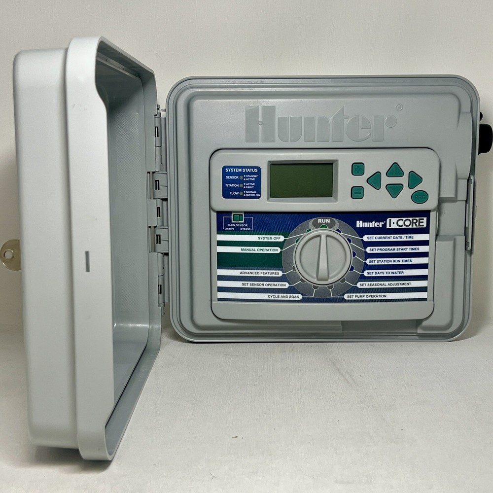 Hunter I-Core IC-600PL Sprinkler Irrigation Timer Controller 12-Station Zone