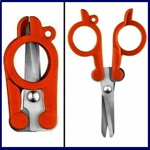 Fiskars ~ 1 Pair Compact Folding Scissors -Airplane Safe & TSA Compliant