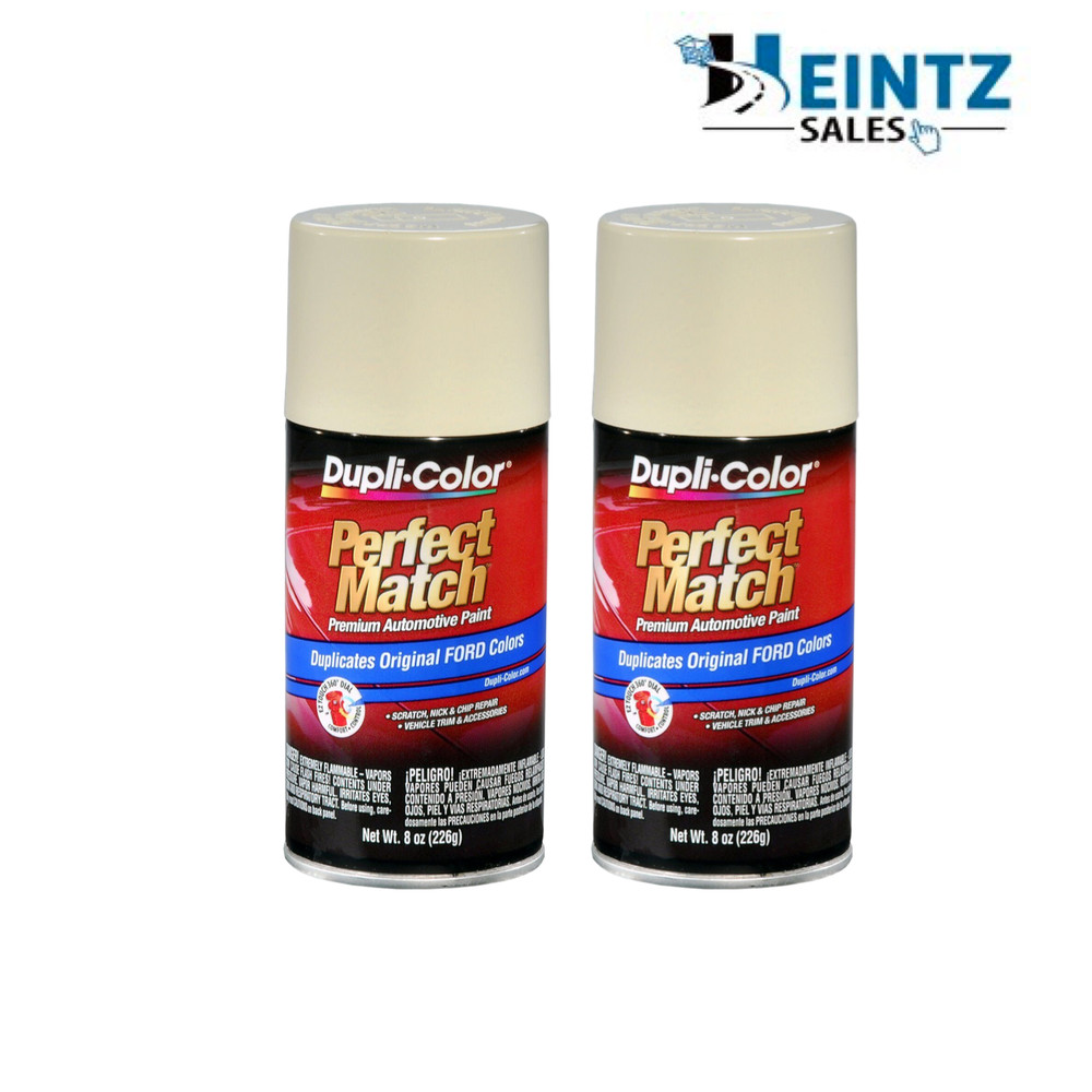 Duplicolor BFM0041 Perfect Match Ford Wimbledon White 8 oz Code M, 9A - 2 PACK
