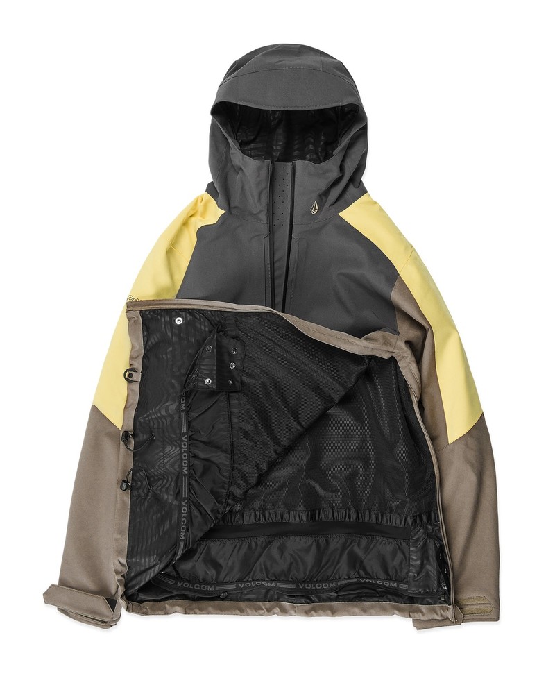 Volcom Brighton Pullover Men's Winter Jacket, Chestnut Brown, Large