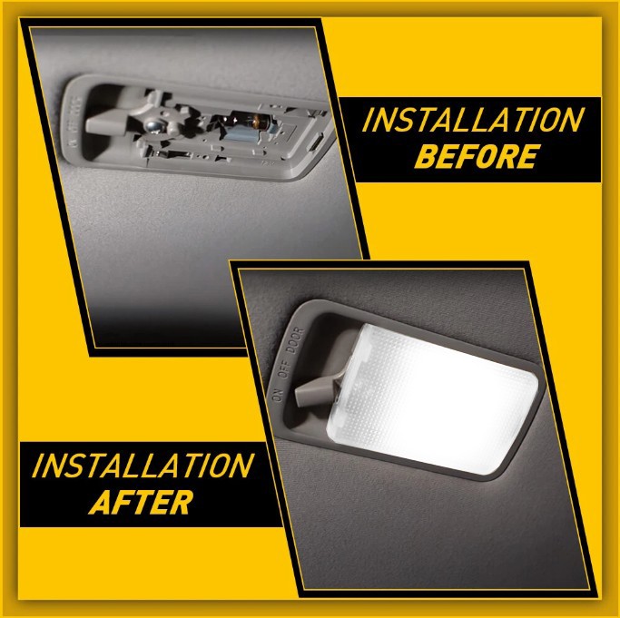 Interior Overhead Dome Light Lens W/ LED For Toyota Celica Corolla Tercel RAV4