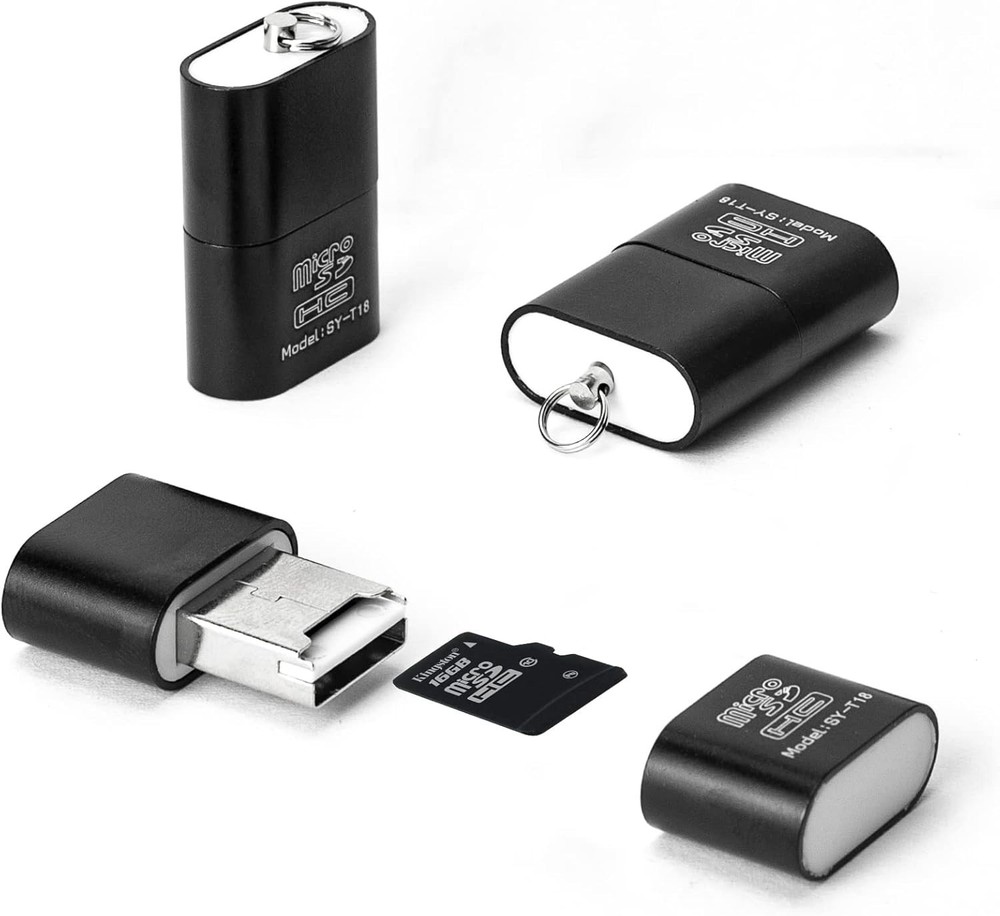 [3 Pack] Card Reader for Android,Micro SD Card to USB Adapter - (Black)Opens...