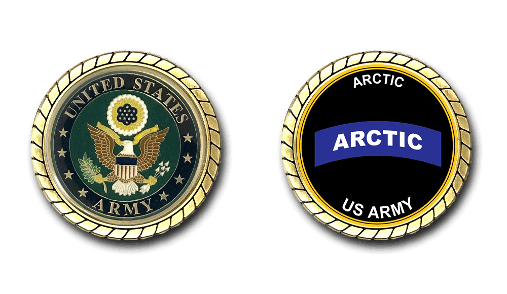 US Army Artic Tab Challenge Coin