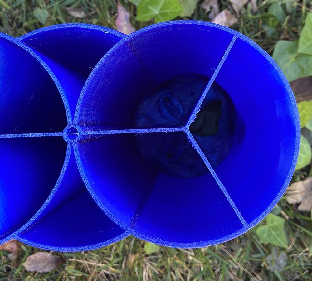 Radioactive Triple by Double Knot Designs Lure Plug Organizer Tackle Blue