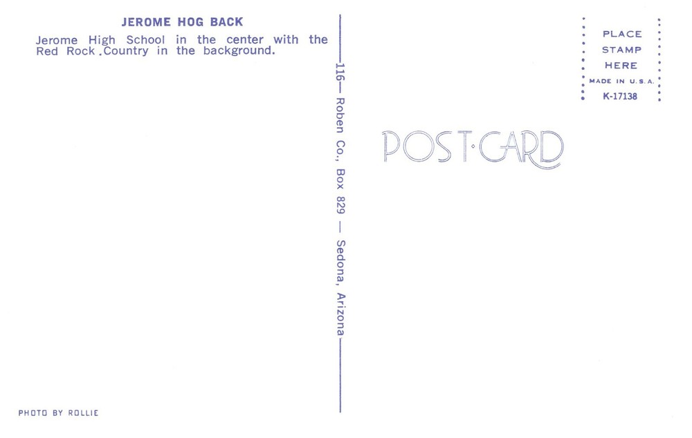 JEROME HOG BACK, JEROME, AZ - PC4242