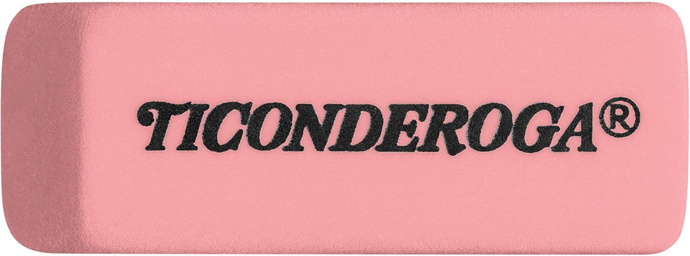 Wedge Erasers, Pink, 3 Count