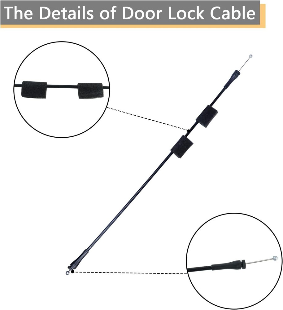 Rear Door Latch Cable Compatible for 1992-2014 E-Van Right Cables