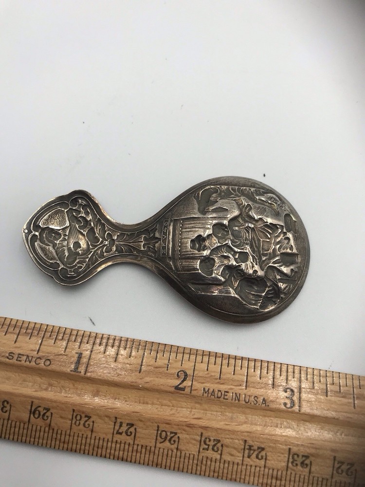 Silver Dutch Tea Caddy Spoon
