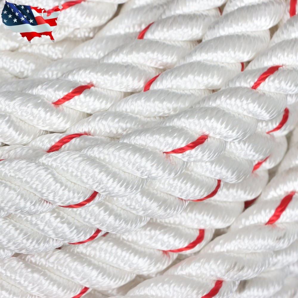 Pulling Rigging Line 5/8" × 120' Double Braid Nylon Polyester Arborist Bull Rope