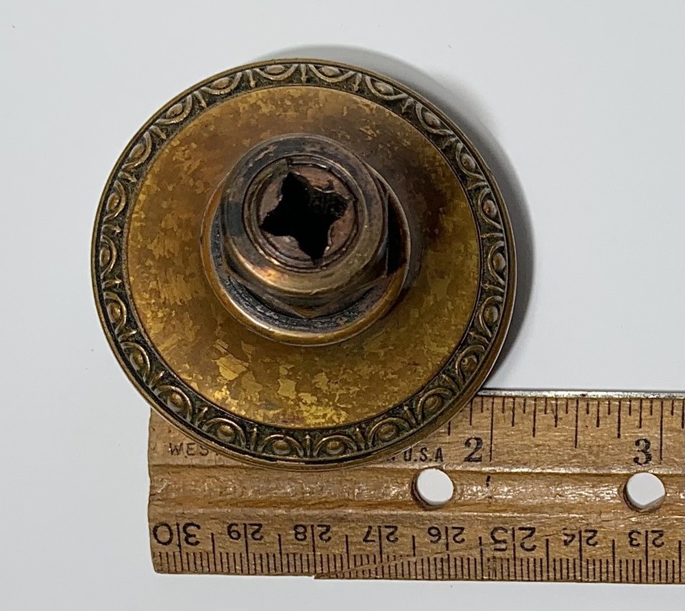Antique BRONZE CORBIN CHERUB DOOR KNOB