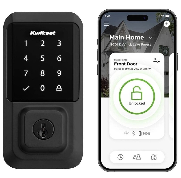 Kwikset 99390-004 Smart Deadbolt - Black