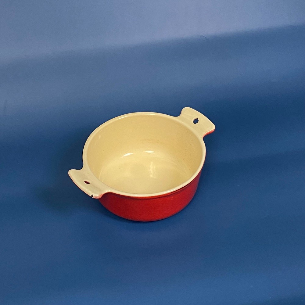 Enameled Flaming Red 4" Baking Dish