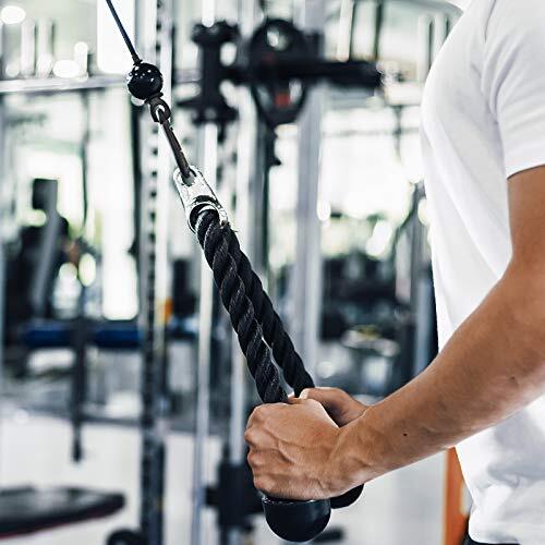 Lat Bicep Tricep Ropes Pull Down Rope Cable Attachment Handle Gym Multigym Home