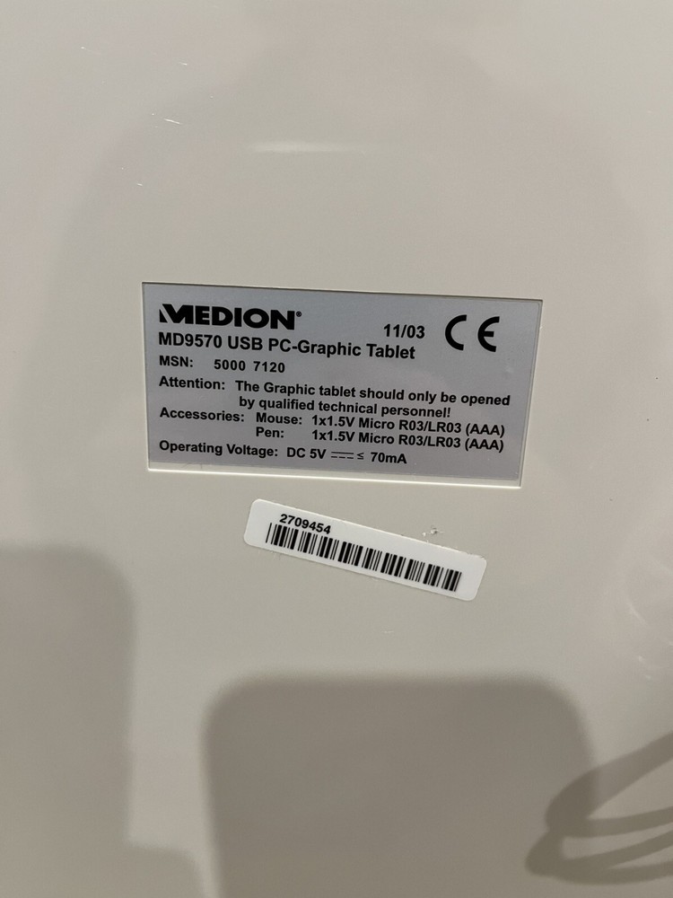 MEDION USB Graphics Tablet only Model: MD9570