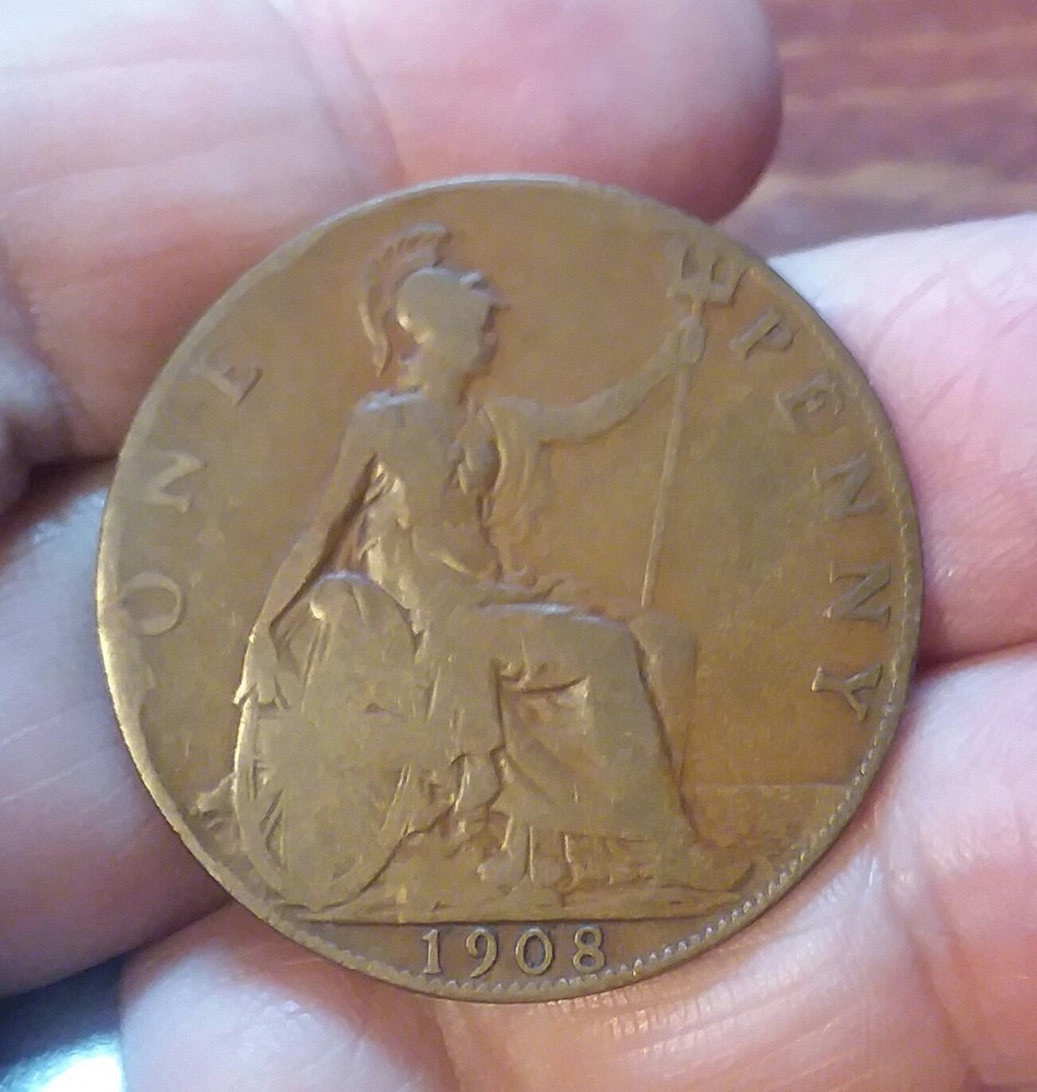 Britain - 1908  Penny - Edward VII