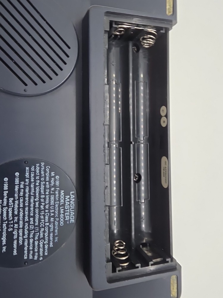 Franklin Language Master LM-6000 Speaking Dictionary, Thesaurus, Grammar Guide