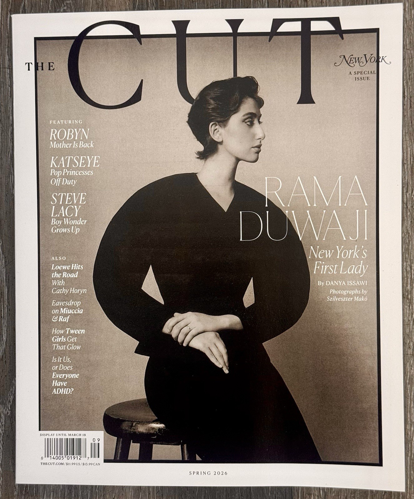 THE CUT -NEW YORK MAGAZINE - SPECIAL ISSUE 2026 - RAMA DUWAJI - BRAND NEW